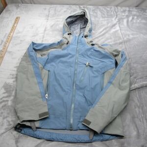 Cloudveil Jacket Womens Small Light Blue Hooded‎ Lightweight Packable Waterproof
